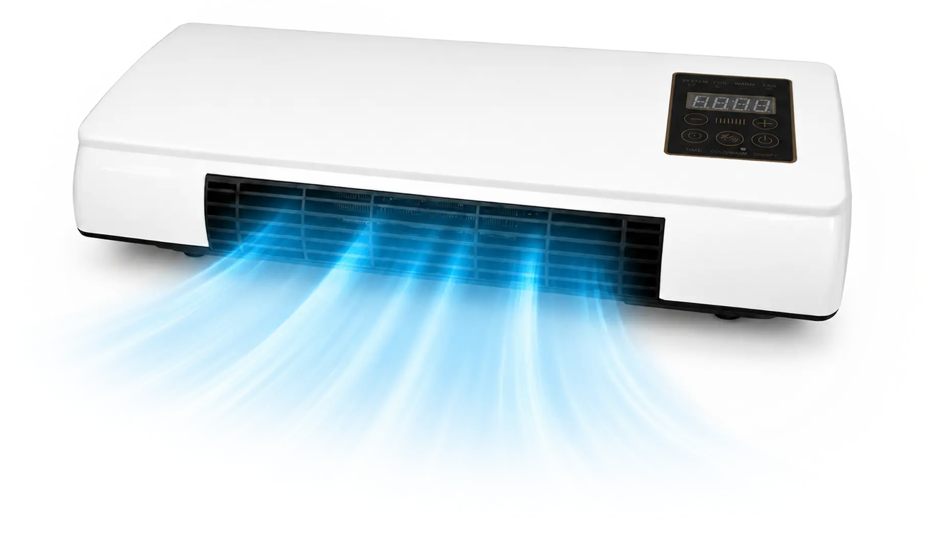 CoolCove portable air conditioner blowing cool air
